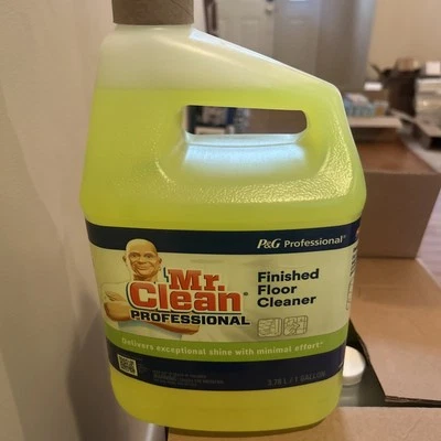 Mr. Clean 02621CT 1 Gallon Finished Floor Cleaner - Lemon Scent (3/Carton) New - Image 1 of 4