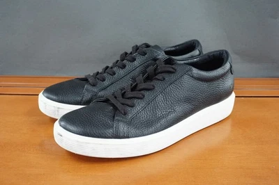 ECCO Soft 7 Sneakers Womens Size 10 Black Leather Lace Up Comfort Casual Low Top - Image 1 of 4