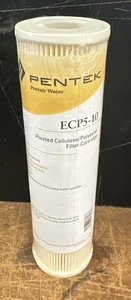 Pentek ECP5-10 Standard 10" Pleated Under Sink Sediment Water Filter 5 Micron - Picture 1 of 4