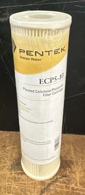 Pentek ECP5-10 Standard 10" Pleated Under Sink Sediment Water Filter 5 Micron - Image 1 of 4