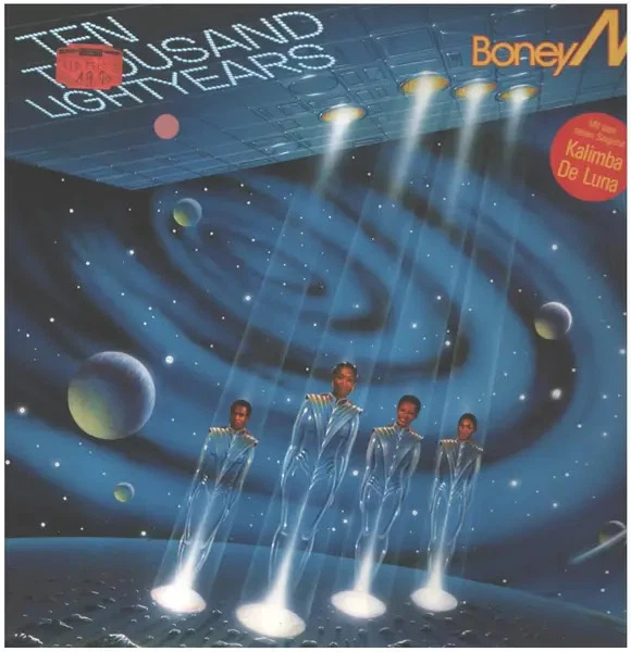 Boney M. Ten Thousand Lightyears POSTER NEAR MINT Hansa Vinyl LP - Bild 1 von 1