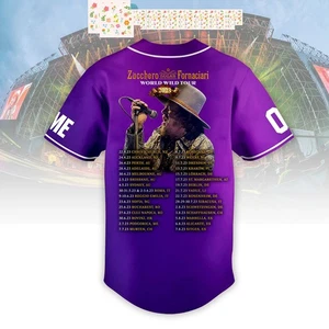 Zucchero Sugar Fornaciari World Wild Tour 2023 Personalized Baseball Jersey - Picture 1 of 4
