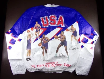 1992 NEW USA OLYMPIC DREAM TEAM KELLOGG'S TYVEK WINDBREAKER JACKET - ADULT SMALL - Image 1 of 4