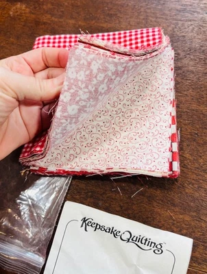 Keepsake Quilting Redwork 5” Charm Pack – 50 Cotton Squares for Quilting & Craft - Image 1 of 4