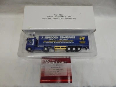 CORGI RENAULT MAGNUM CURTAINSIDE JMT 2008 CLUB DE COLECCIONISTAS CC18303 SIN USAR, EN CAJA 1:76 Foto 1 de 4
