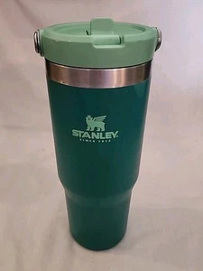 Stanley Iceflow Insulated Stainless Flip Straw 30oz Alpine Green - Picture 1 of 12