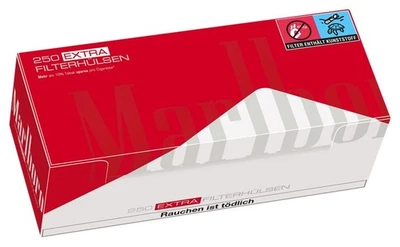  Marlboro Red Extra Hülsen  Filterhülsen  Zigarettenhülsen (4x 250er -  Packung - Bild 1 von 4