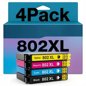 4 Stück 802XL Tintenpatrone mit Epson WorkForce Pro WF-4720 WF-4730 WF-4734 WF-4740 - Bild 1 von 4