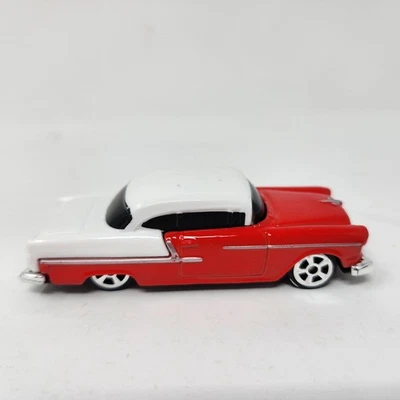 1955 Chevrolet Bel Air Die-Cast Toy Car By Maisto Red & White Collectible Model - Image 1 of 4