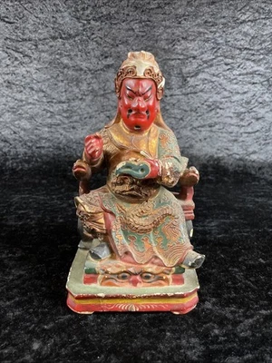 Antike Asiatika Figur Skulptur Buddha Gips? Antik Rarität Nachlass Statue - Bild 1 von 4