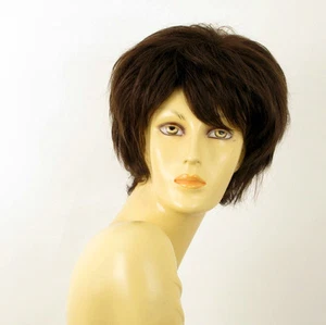 Perruque femme 100% cheveux naturel châtain ref TINA 6 - Picture 1 of 7