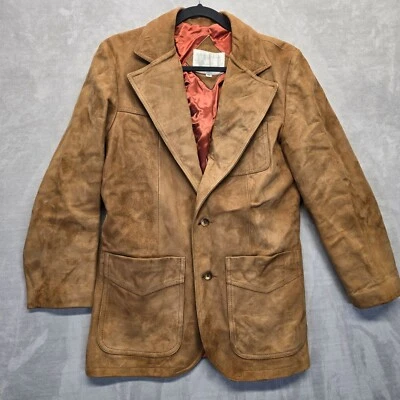 Chaqueta Suiza Estilo Blazer Cuero Gamuza Marrón De Colección The Dream Merchant Talla 40 Foto 1 de 4