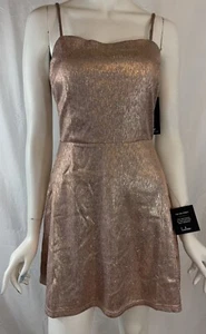 NEW LULUS Sparkling BLUSH Pink SLEEVELESS Straps Cocktail Mini DRESS Size S - Picture 1 of 12