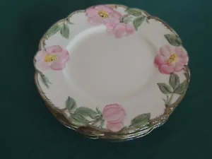 5 Set FRANCISCAN DESERT ROSE 8" Salad/dessert Plate Vintage California USA HP - Picture 1 of 8
