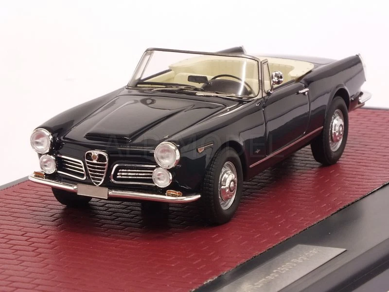 Alfa Romeo 2600 Spider 1962-85 Dark Blue 1:43 MATRIX MX40102-152 - Immagine 1 di 1