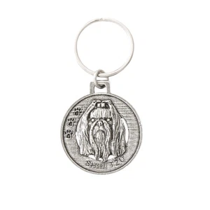 Kreative Zinn Designs Shih Tzu Hund Zinn Schlüsselanhänger, Schlüsselanhänger, D168KC - Bild 1 von 2