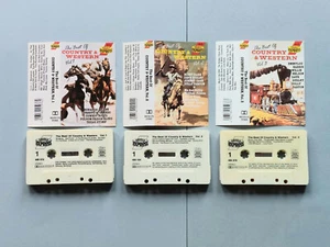 THE BEST OF COUNTRY & WESTERN Vol. 1, Vol.2, Vol.3 " Sampler von 1990 ", MC tape - Picture 1 of 2