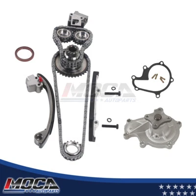 Kit de cadena de distribución juego de bomba de agua para Nissan 240SX 1993-1998 2,4 L L4 DOHC KA24DE Foto 1 de 4