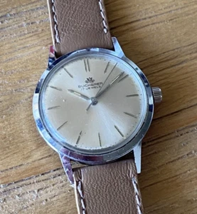 BUCHERER VINTAGE STAINLESS STEEL Watch Sleek AS Cal 1686 Manual Rolex Sub Brand - Picture 1 of 13