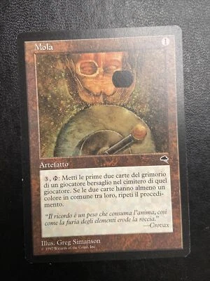 Grindstone MTG Italian Tempest Mola Misprint big black spot in art - Image 1 of 3