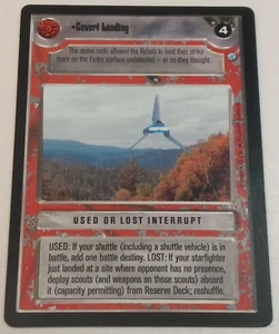 Covert Landing Star Wars Endor Limited 1999 LS Uncommon CCG Card - Picture 1 of 7