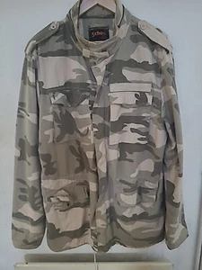 Giacca mimetica vintage Schott NYC M65/02 stile militare full zip taglia XL - Foto 1 di 15