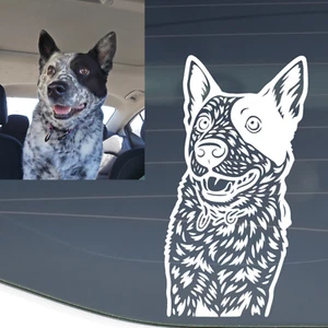 Custom Custom Pet Portrait Vinyl Decal Sticker, Dog Decal, Cat Decal, Pet Lover - Picture 1 of 5