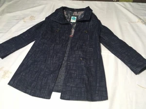 Damen weißer Stoffmantel Größe 8 - Bild 1 von 11