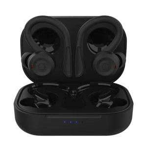 Sport Wireless Earbuds Bluetooth Earphones with Earhooks - Picture 1 of 37