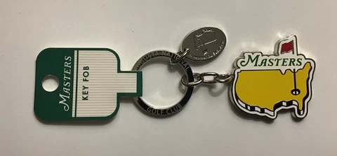 Masters golf keychain chrome map logo yellow augusta national 2023 pga new Cover