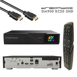 Dreambox DM900 RC20 4K E2 Linux PVR 1x DVB-S2X MS Twin Receiver Schwarz 1TB HDD - Bild 1 von 8