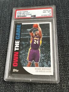 2008 Topps Own The Game #OTG16 Kobe Bryant Los Angeles Lakers HOF PSA 8 NM-MT