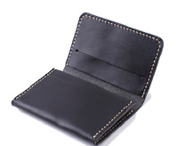 Details about   wallet purse cow Leather Card Cover Cases ID Holders bag Customize black A759