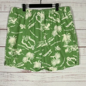 Tommy Bahama Swim Trunks Mens 2XL (38-40) Green Graphic 6" Inseam Mesh Lined - Picture 1 of 9