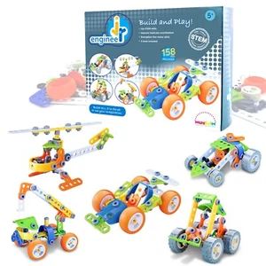 Jr. Ingegnere - Auto & Elicottero | Set di costruzione apprendimento STEM junior educativo - Foto 1 di 8