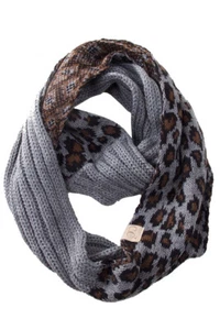 C.C 2-7 years old Kids Children Girl Boy Animal Leopard Soft Ribbed Knit Scarf - Picture 1 of 61