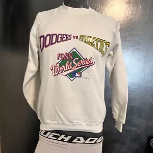 Vintage Dodgers Vs Athletics World Series Crew Neck Size Large - Picture 1 of 5