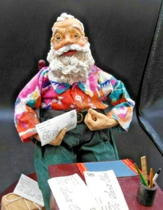 Seated Santa Reading Letters - Musical - Picture 1 of 6
