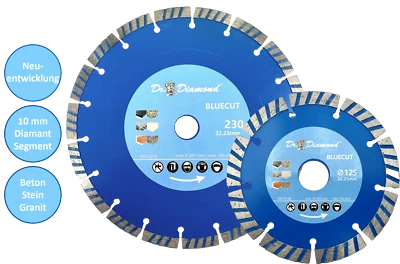 Nuovo sviluppo: disco diamantato Blue Cut 10 Premium universale | 125 - 230 mm - Immagine 1 di 3