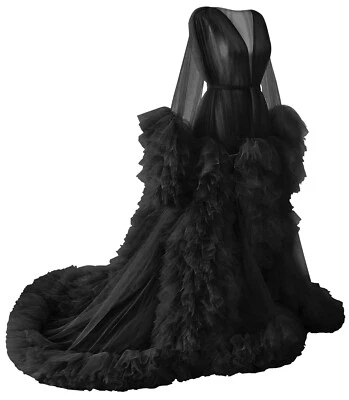 Vestidos de maternidad fotografía mujeres ropa de dormir bata vestido embarazada para sesión de fotos Foto 1 de 4