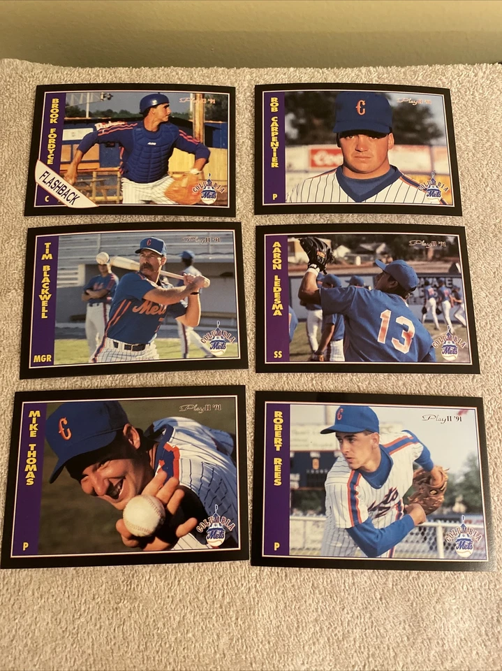 1991 Play II Columbia Mets Team Issued Postcards - Pick your card - Image 1 of 4