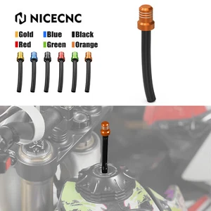 Gas Fuel Petrol Tank Cap Vent Tube Breather Pipe For Honda Kawasaki KTM Yamaha - Picture 1 of 15