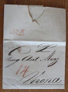 1826 INCOMING MAIL ASCHHEIM??-VERONA/Lombardei-Venetie+Ra2 ASCH Stempel+14-H662 - Bild 1 von 1