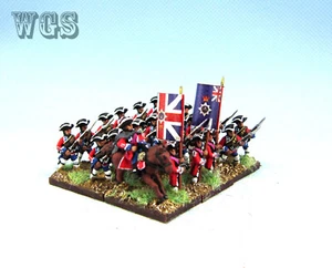 15 mm SYW Guerra de los Siete Años WGS pintado mosquetero británico Adavancing Ba11 - Imagen 1 de 6