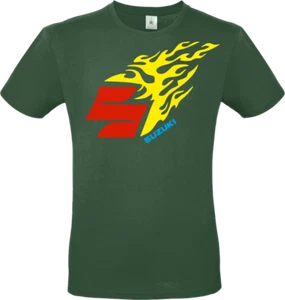 Maglietta unisex t-shirt Moto Suzuki fire racing idea regalo - Imagen 1 de 19