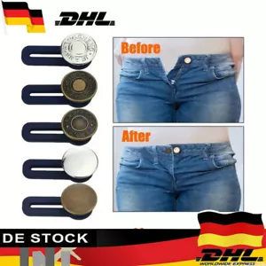 5x Hosenbunderweiterung Hosenbund Verlängerung Dehner Hosenknopfverläng Damen - Bild 1 von 7