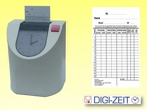 Stempelkarten 106x180mm für Stempeluhr PERFECT 2005   je Pack 100 Stück - Bild 1 von 3