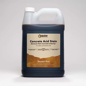 Decorative concrete acid stain red, brown, terra cotta 1 gallon Desert Fire - Picture 1 of 6