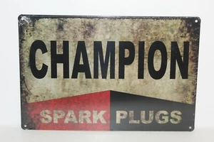 CSPMS5 Champion Bujías Letrero de Metal Nuevo 20 cm H X 30 cm W - Imagen 1 de 2