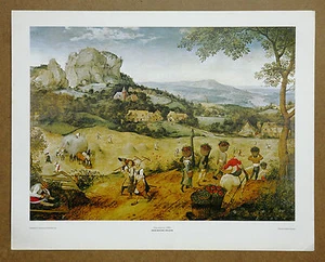 Peter Brueghel der Ältere Heumachen Vintage Original Lithographie - Bild 1 von 1